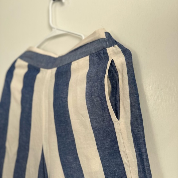 Madewell Blue and White Wide Leg Pants - Picture 5 of 10